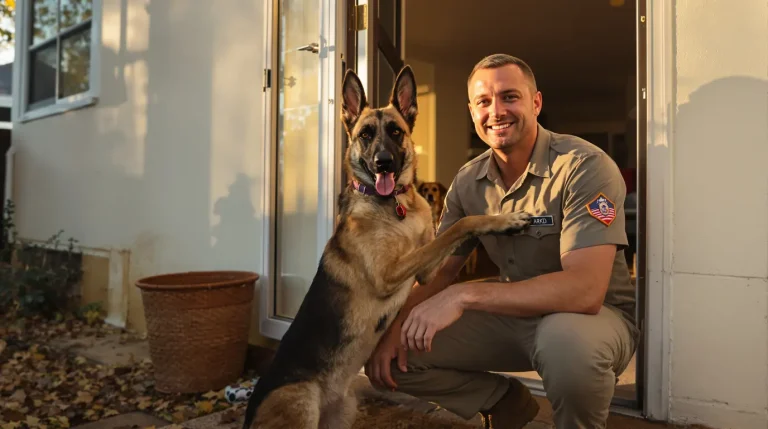 Pour rester avec le Malinois de ses missions, ce maître-chien l’adopte et lui offre une retraite dorée