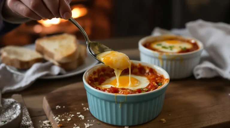 C’est le plat que je fais quand je n’ai envie de rien préparer : œufs cocotte tomate-fromage en 12 min