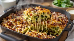 Le chocolat laisse place aux lardons, le sucre à la courgette : ce brownie salé moelleux change le repas
