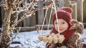 Ne jetez plus vos vieilles boîtes d’œufs : au jardin, elles attirent les oiseaux tout l’hiver