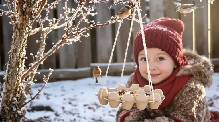 Ne jetez plus vos vieilles boîtes d’œufs : au jardin, elles attirent les oiseaux tout l’hiver